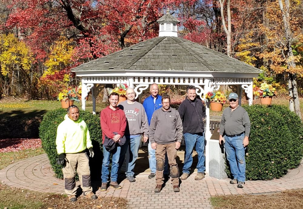 Loureiro staff outside in front of gazebo