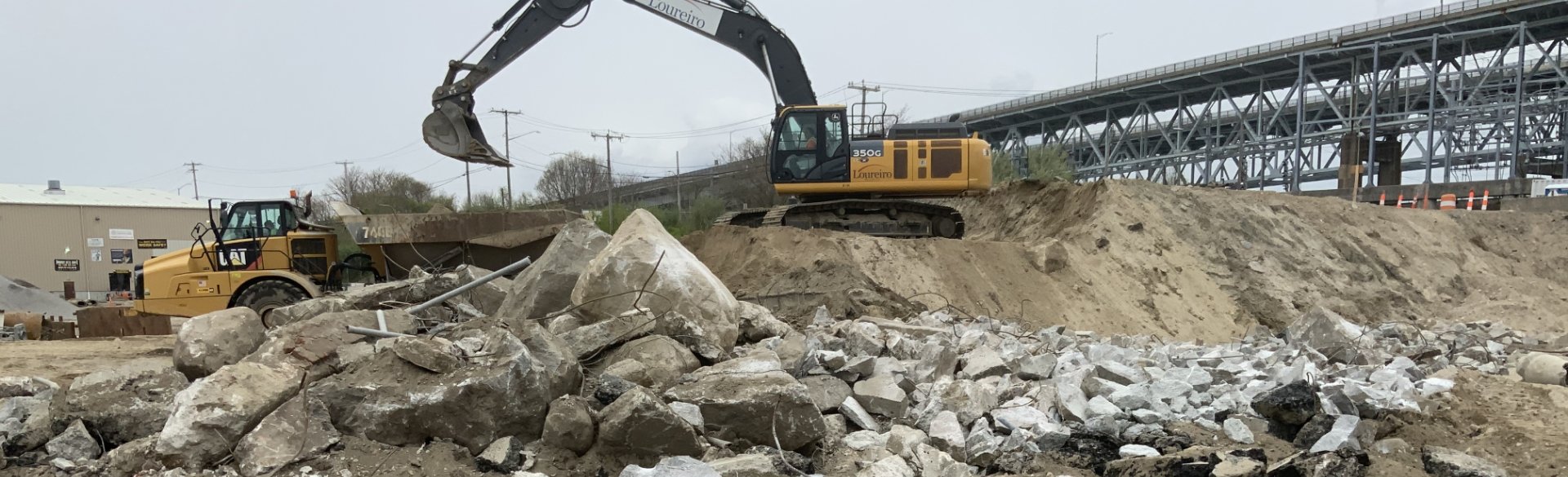 Pier construction site